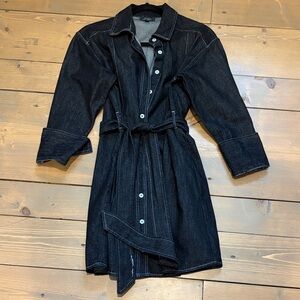 Denim Button-Up Dress
